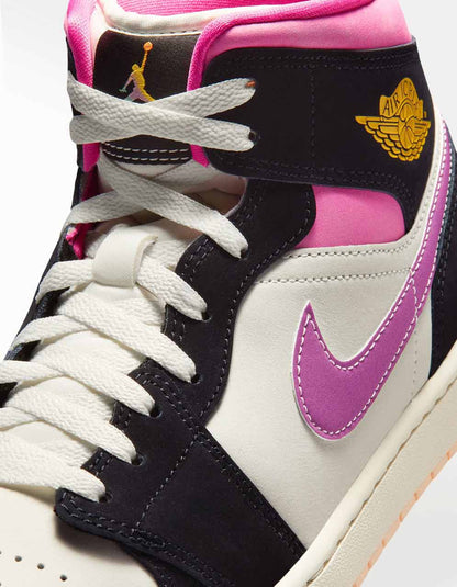 Tenis Jordan Air Jordan 1 Mid Negro - Hombre