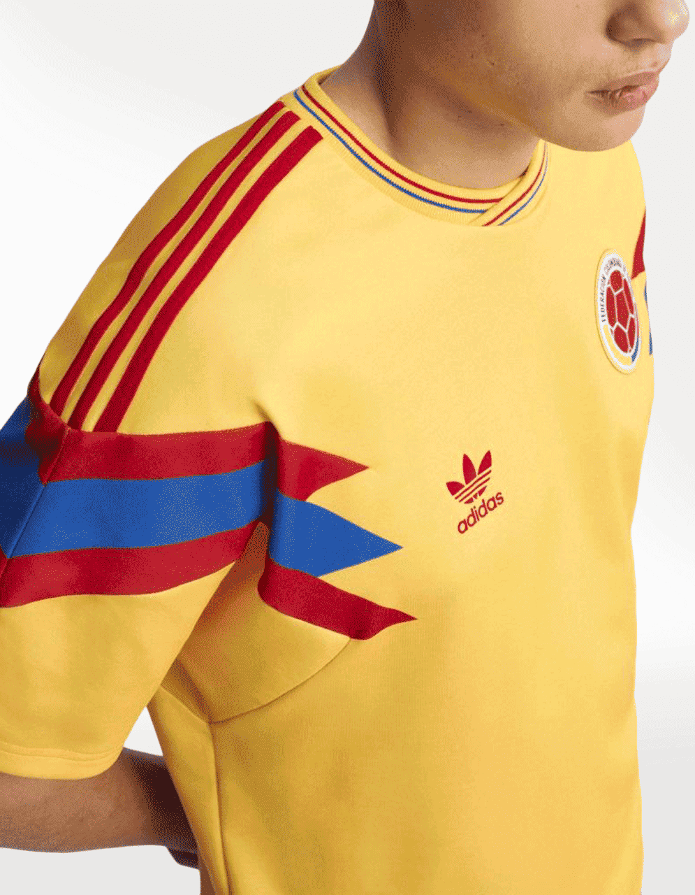 Jersey Adidas Visitante Selección Colombia 1990 Retro Copa Mundial Multicolor - Mujer