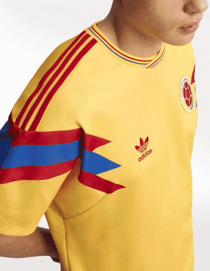Jersey Adidas Visitante Selección Colombia 1990 Retro Copa Mundial Multicolor - Mujer