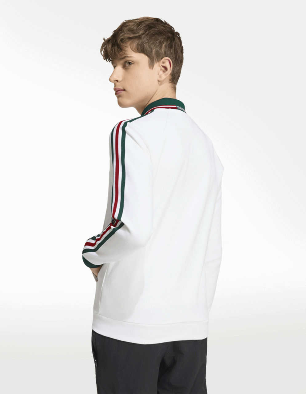 Chamarra Adidas Anthem Visitante Selección Nacional de México Blanco - Niño