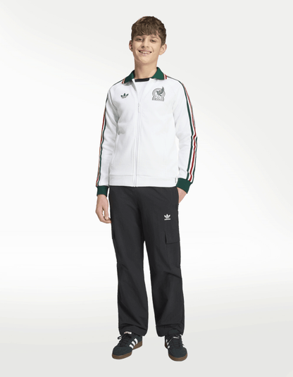 Chamarra Adidas Anthem Visitante Selección Nacional de México Blanco - Niño