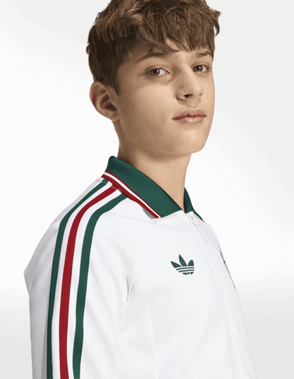 Chamarra Adidas Anthem Visitante Selección Nacional de México Blanco - Niño