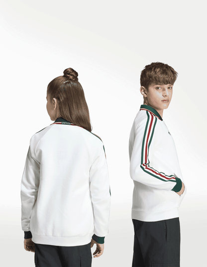 Chamarra Adidas Anthem Visitante Selección Nacional de México Blanco - Niño