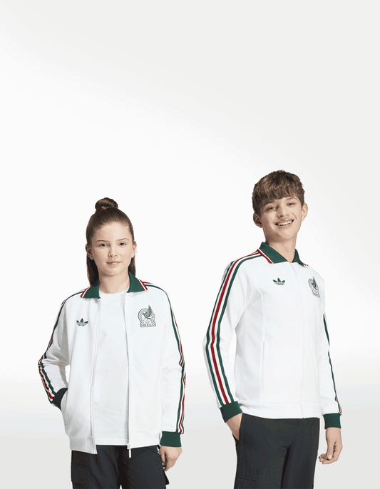 Chamarra Adidas Anthem Visitante Selección Nacional de México Blanco - Niño