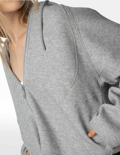 Sudadera Adidas Teamgeist ZP HD Gris - Mujer