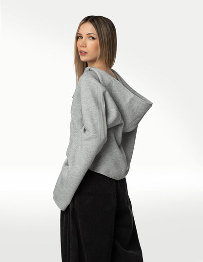 Sudadera Adidas Teamgeist ZP HD Gris - Mujer