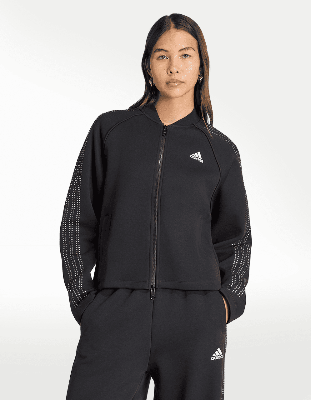 Chamarra Adidas Bomber Negro - Mujer