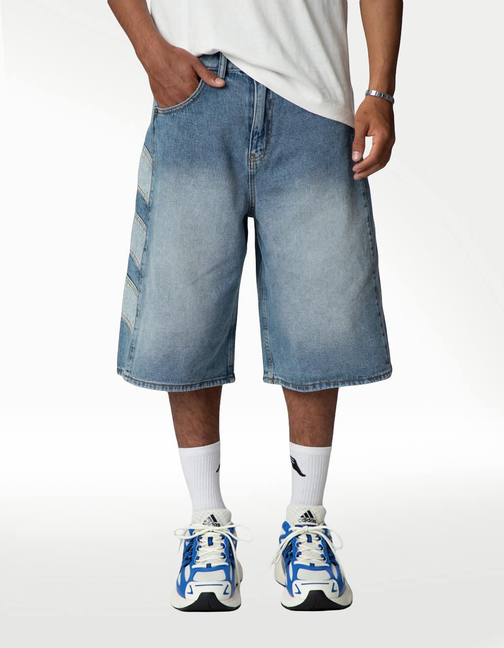 Short Adidas Denim Sho Multicolor - Hombre