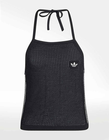 Crop Top Adidas Crochet Negro - Mujer