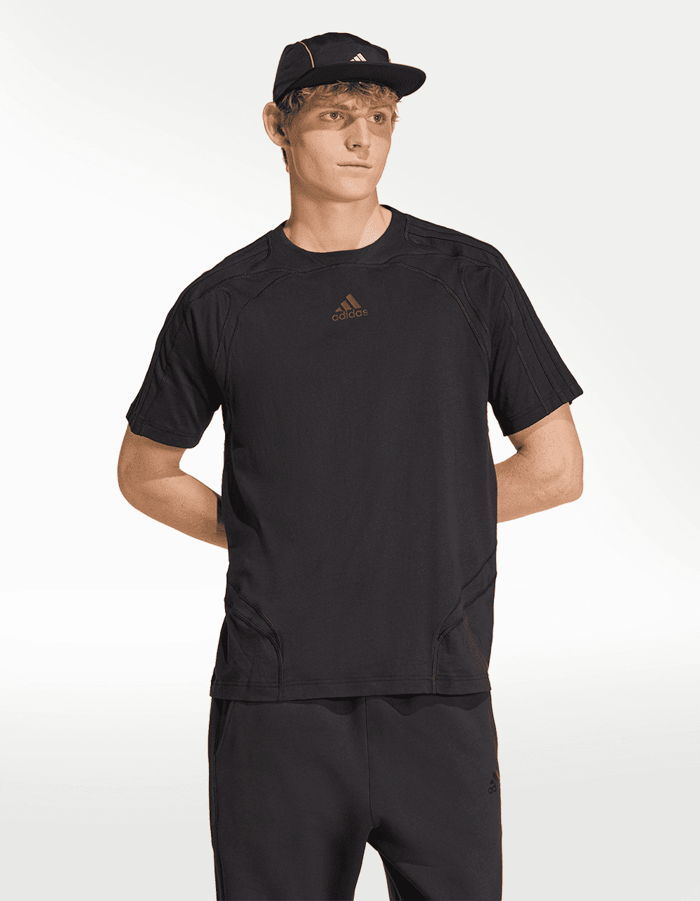 Playera Adidas Cutline Co Negro - Hombre