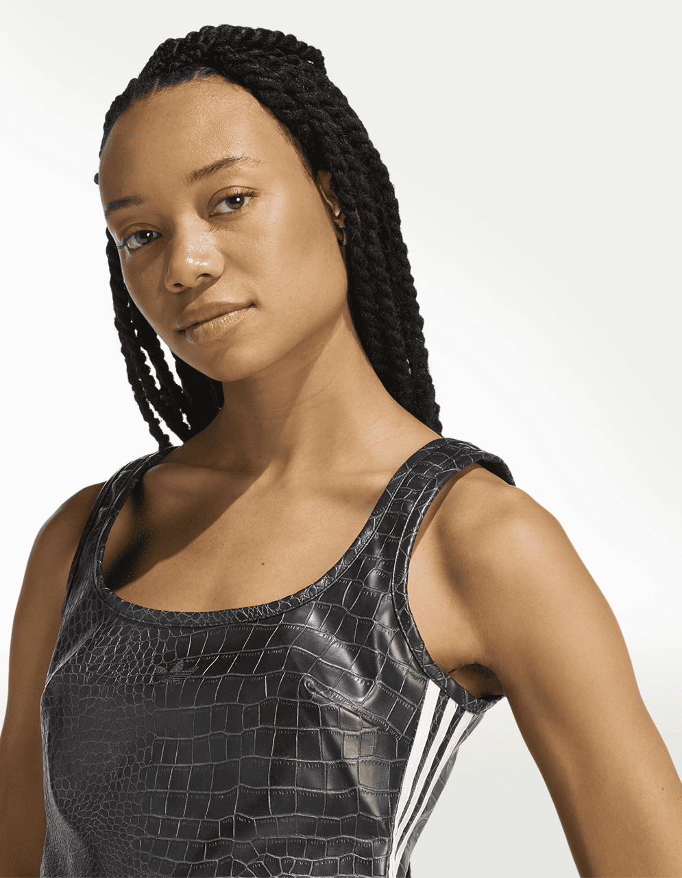 Corset Adidas Pleather Negro - Mujer