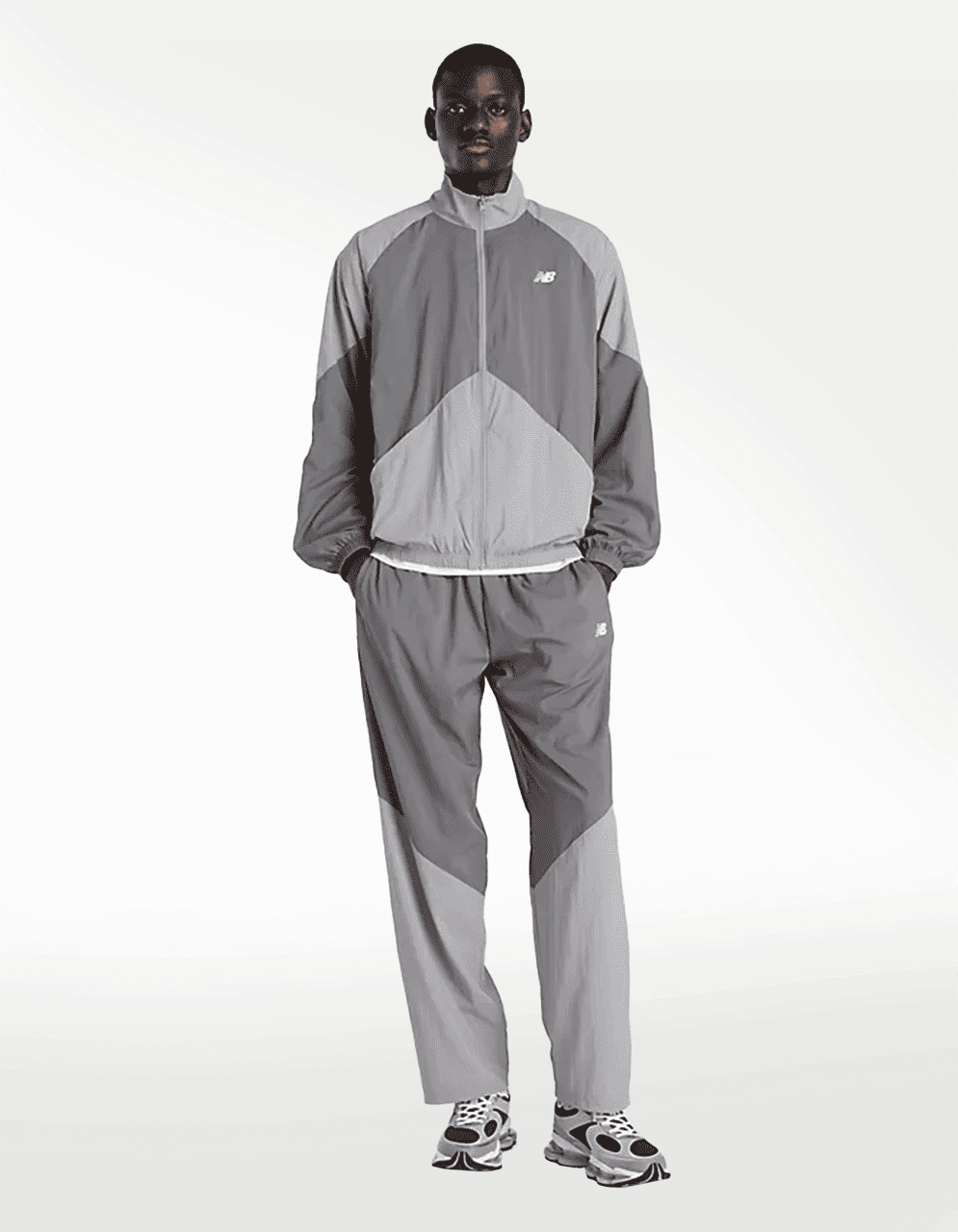 Chamarra New Balance Sport Legacy Gris - Hombre