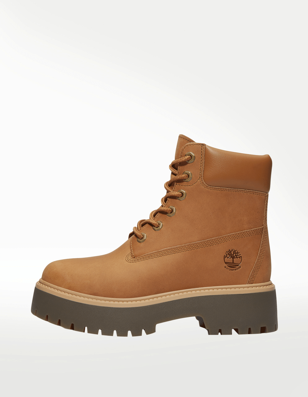 Tenis Timberland 6 Inch Lace Up Waterproof Boot Café - Mujer