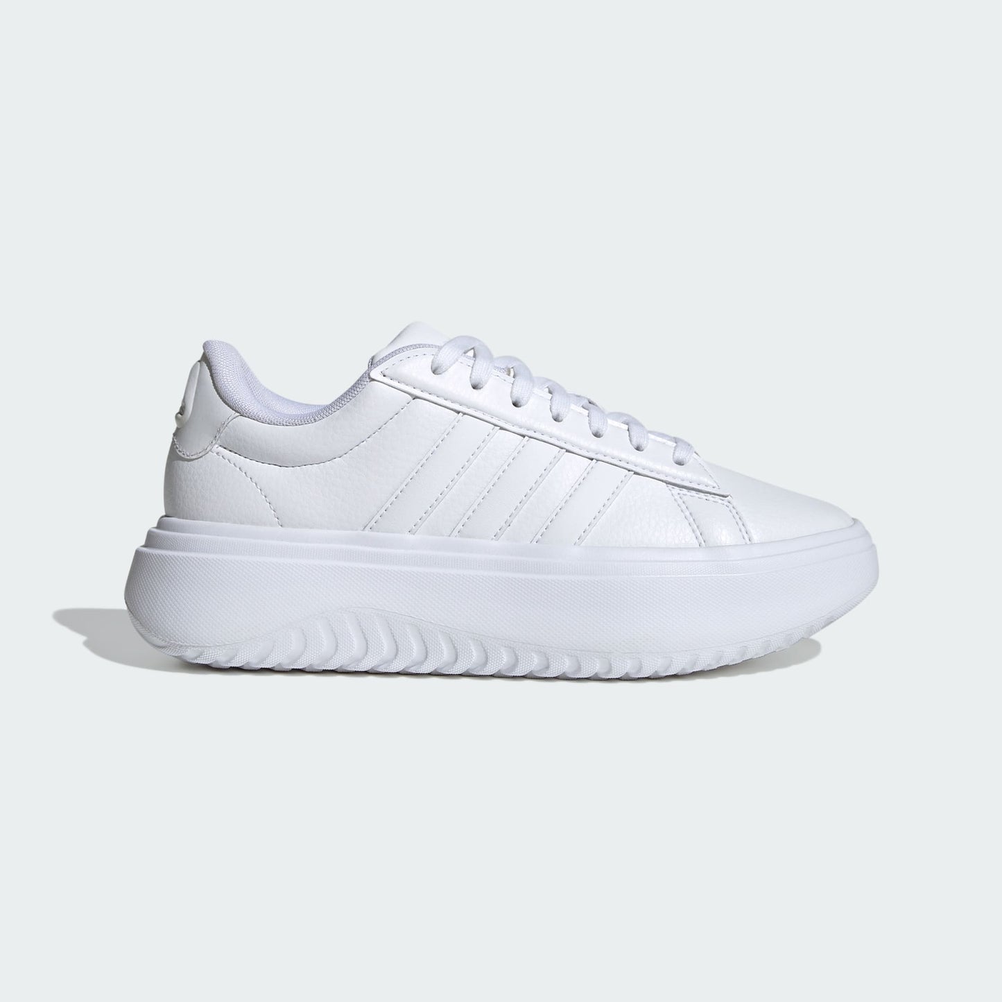 Tenis Adidas Grand Court Plataforma Mujer - Blanco