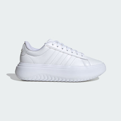 Tenis Adidas Grand Court Plataforma Mujer - Blanco