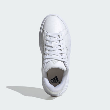 Tenis Adidas Grand Court Plataforma Mujer - Blanco