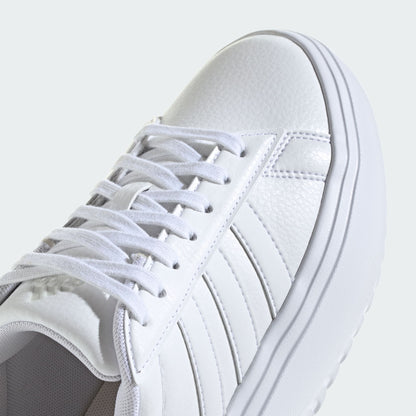 Tenis Adidas Grand Court Plataforma Mujer - Blanco