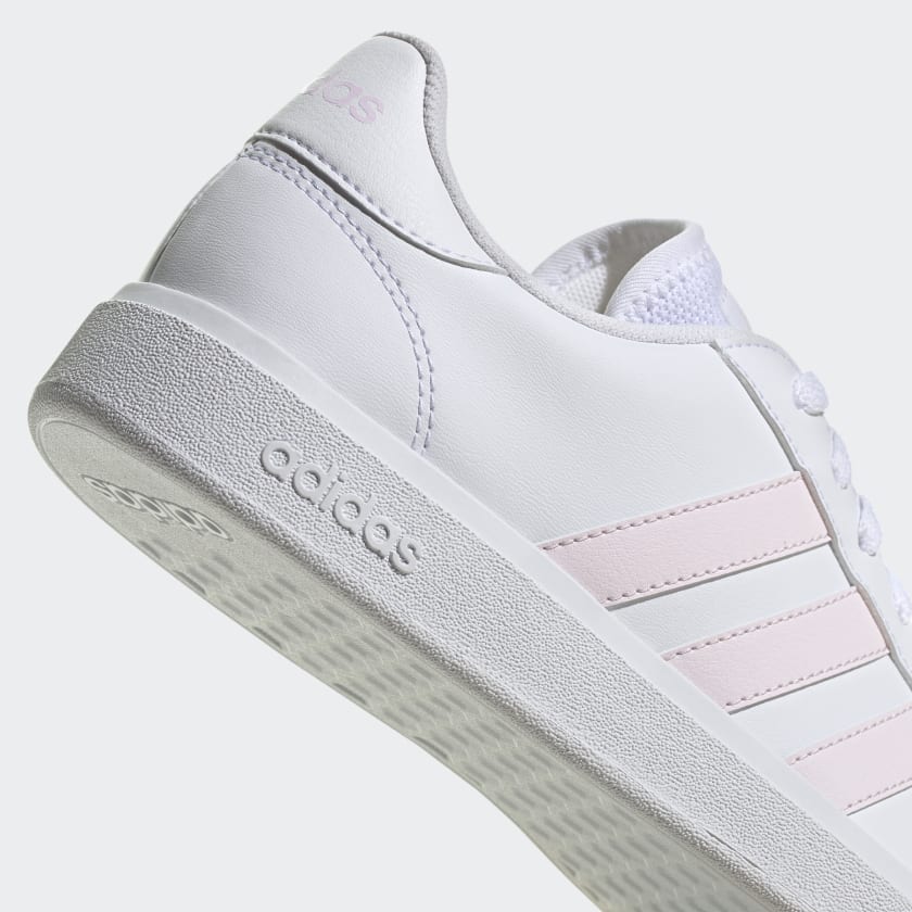 Adidas neo grises y rosas discount