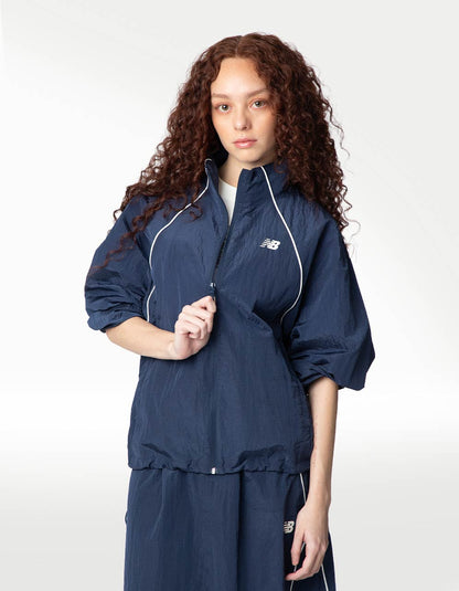 Chamarra New Balance Sport Legacy Azul - Mujer