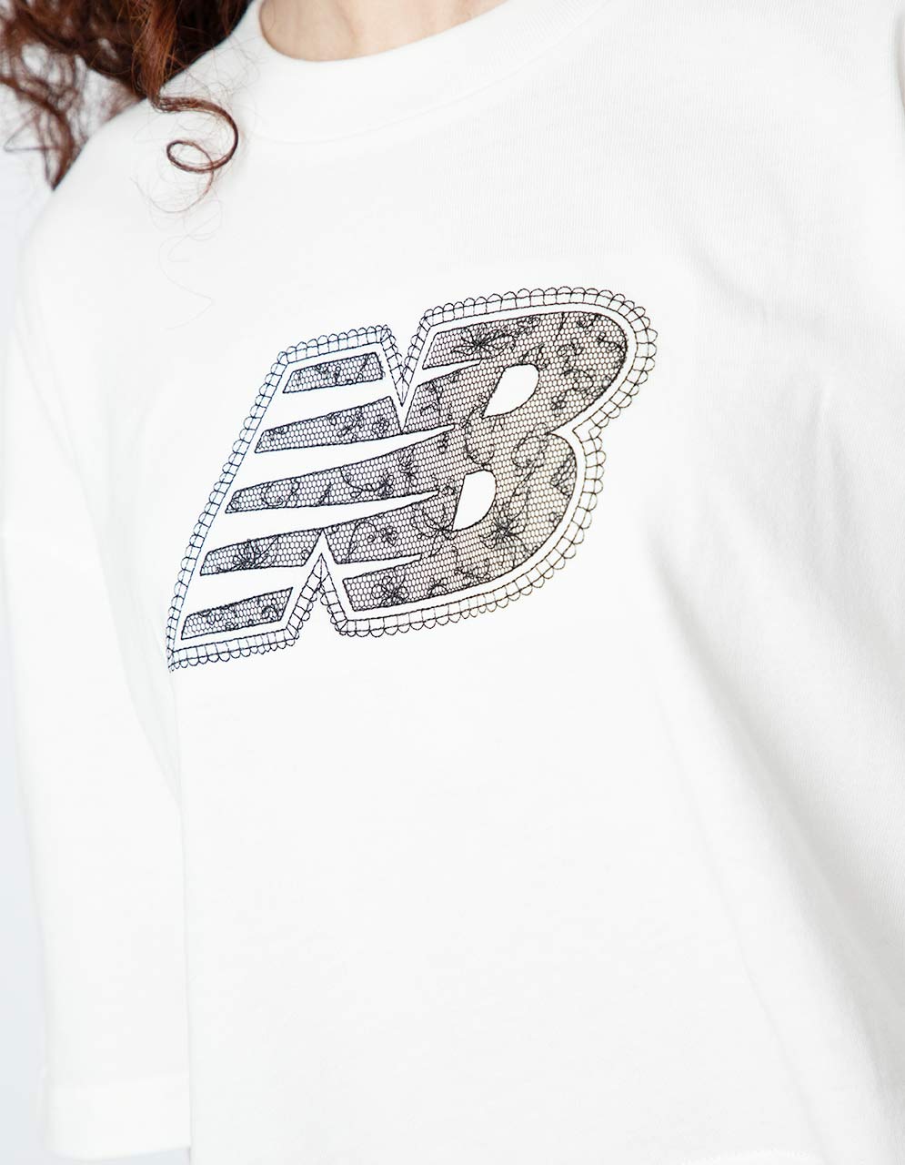 Playera New Balance Lace Blanco - Mujer