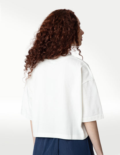 Playera New Balance Lace Blanco - Mujer