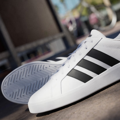 Tenis Adidas Grand Court Base 3.0 Blanco - Hombre