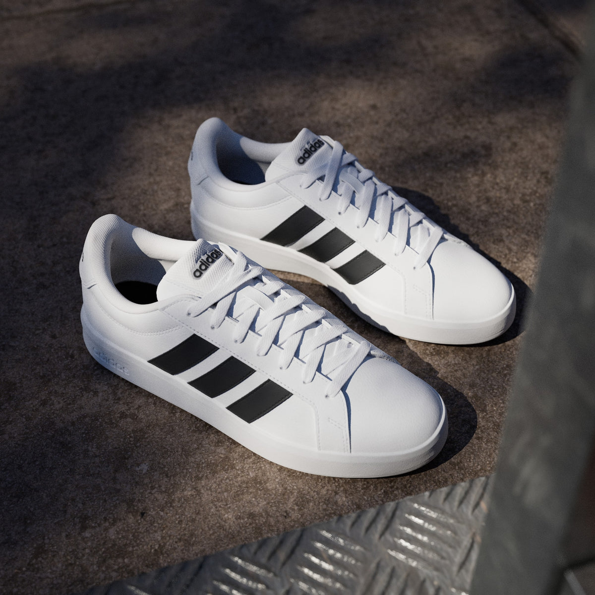 Tenis Adidas Grand Court Base 3.0 Blanco - Hombre