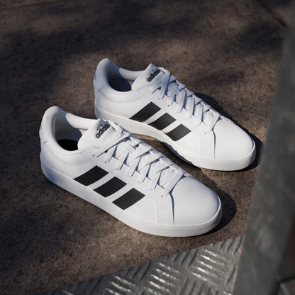 Tenis Adidas Grand Court Base 3.0 Blanco - Hombre