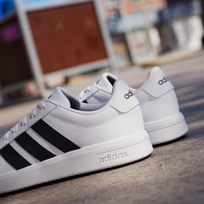 Tenis Adidas Grand Court Base 3.0 Blanco - Hombre